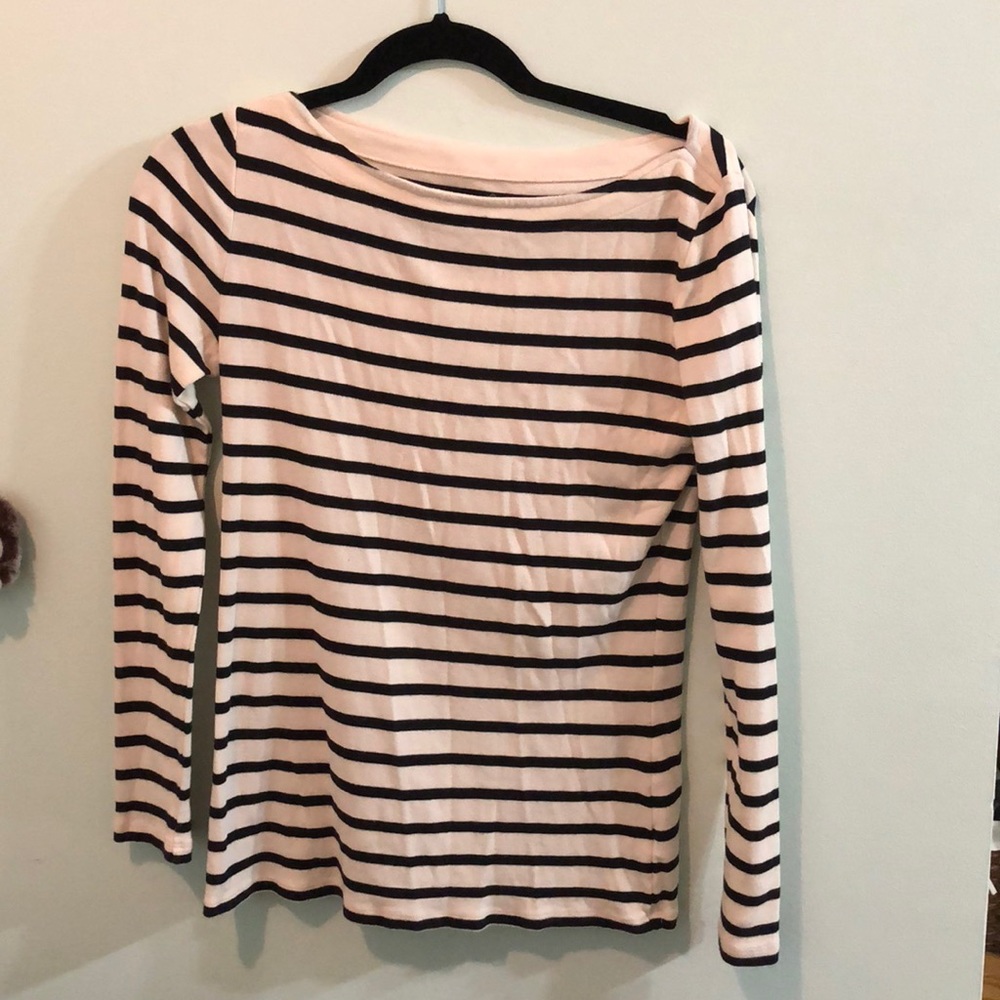 Gap Medium black and white striped long sleeve